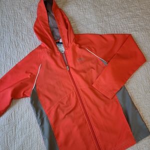 Reebok Womens Zip Up Windbreaker Coral Size Medium